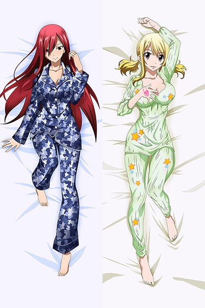 フェアリーテイル FAIRY TAIL ルーシィ&エルザ 等身大抱き枕カバー 両面プリント 美少女 全齡向け